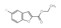 5-氟-1-苯并呋喃-2-羧酸乙酯结构式