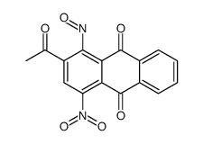 2-acetyl-4-nitro-1-nitrosoanthraquinone Structure