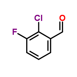 2-氯-3-氟苯甲醛结构式