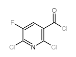 2,6-二氯-5-氟代烟酰氯结构式