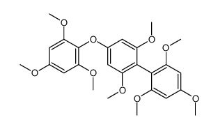 1,3-dimethoxy-5-(2,4,6-trimethoxyphenoxy)-2-(2,4,6-trimethoxyphenyl)benzene结构式