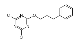 2,4-dichloro-6-(3-phenylpropoxy)-1,3,5-triazine Structure