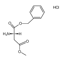 L-aspartic acid-1-benzyl ester-4-methyl ester, hydrochloride Structure