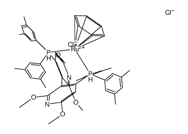 [Ru(R)-xyl-p-Phos(benzene)Cl]Cl结构式