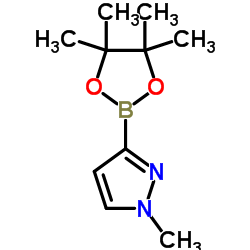 1-Methyl-3-(4,4,5,5-tetramethyl-1,3,2-dioxaborolan-2-yl)-1H-pyrazole Structure