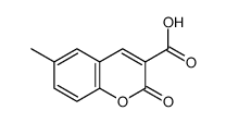 6-甲基-2-氧代-2H-苯并吡喃-3-羧酸结构式