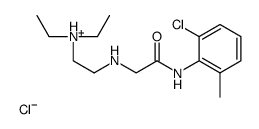 2-[[2-(2-chloro-6-methylanilino)-2-oxoethyl]amino]ethyl-diethylazanium,chloride结构式