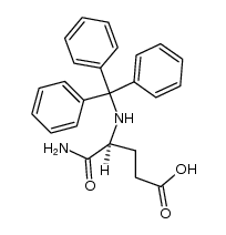 N2-trityl-L-isoglutamine Structure
