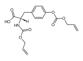 N,O-bis-allyloxycarbonyl-L-tyrosine结构式
