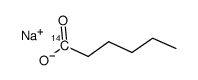hexanoic acid, sodium salt, n-, [1-14c] Structure