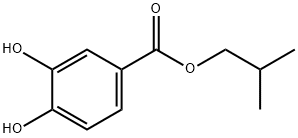 Benzoic acid, 3,4-dihydroxy-, 2-Methylpropyl ester Structure