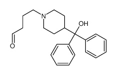 4-[4-[hydroxy(diphenyl)methyl]piperidin-1-yl]butanal structure