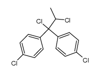 4,4'-(1,2-dichloropropane-1,1-diyl)bis(chlorobenzene)结构式