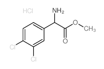 2-氨基-2-(3,4-二氯苯基)乙酸甲酯盐酸盐结构式