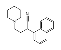 α-(1-Naphtyl)-1-piperidinebutyronitrile Structure