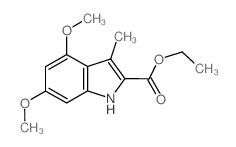 Ethyl 4,6-dimethoxy-3-methyl-1H-indole-2-carboxylate structure