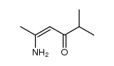 (Z)-5-amino-2-methylhex-4-en-3-one Structure