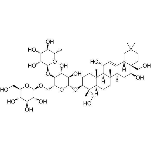 11(α)-hydroxyNepasaikosaponin k Structure
