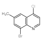 8-Bromo-4-chloro-6-methylquinoline Structure