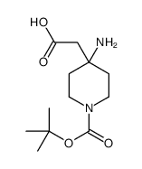 2-(4-氨基-1-(叔丁氧基羰基)哌啶-4-基)乙酸图片