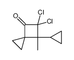 5,5-dichloro-6-cyclopropyl-6-methylspiro[2.3]hexan-4-one结构式