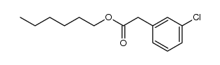 hexyl-2-(3-chlorophenyl)acetate结构式