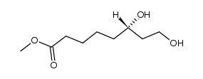(6S)-(-)-methyl 6,8-dihydroxyoctanoate结构式