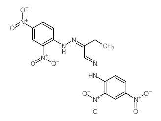 Butanal,2-[2-(2,4-dinitrophenyl)hydrazinylidene]-, 2-(2,4-dinitrophenyl)hydrazone结构式