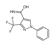 1-苯基-3-三氟甲基-1H-吡唑-4-酰胺结构式