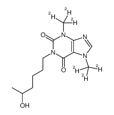 (±)-Lisofylline-d6结构式