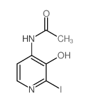 N-(3-羟基-2-碘吡啶-4-基)乙酰胺结构式