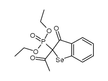 diethyl 2-acetyl-3-oxo-2,3-dihydrobenzo[b]selenophen-2-ylphosphonate结构式