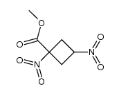Cyclobutanecarboxylic acid, 1,3-dinitro-, methyl ester, cis- (9CI)结构式
