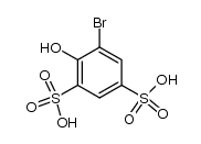 5-bromo-4-hydroxy-benzene-1,3-disulfonic acid结构式