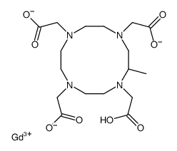 gadolinium(3+),hydron,2-[4,7,10-tris(carboxylatomethyl)-6-methyl-1,4,7,10-tetrazacyclododec-1-yl]acetate结构式