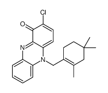 2-chloro-5-[(2,4,4-trimethylcyclohexen-1-yl)methyl]phenazin-1-one Structure