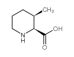 (+/-)-顺式-3-甲基-2-哌啶羧酸结构式