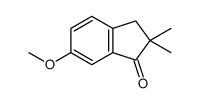 6-甲氧基-2,2-二甲基-2,3-二氢-1H-茚-1-酮结构式