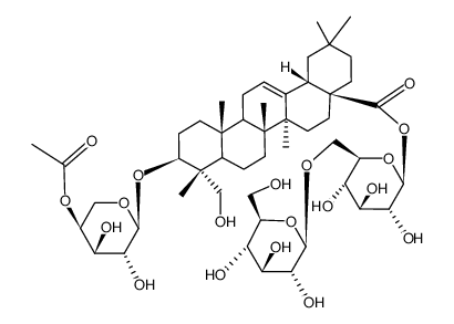 4'-O-Acetyl-akebia saponin D structure