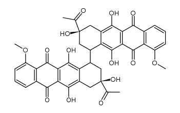 bi(7-deoxydaunomycinon-7-yl) bis-quinone Structure
