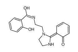 2-hydroxy-N-[2-[(2Z)-2-(6-oxocyclohexa-2,4-dien-1-ylidene)imidazolidin-1-yl]ethyl]benzamide Structure