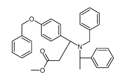 [R-(R*,S*)]-β-[(1-Phenylethyl)(phenylmethyl)amino]-4-(phenylmethoxy)-benzenepropanoic Acid Methyl Ester结构式