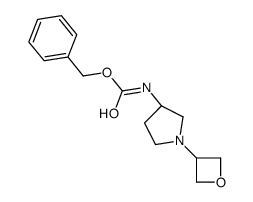 (S)-Benzyl 1-(oxetan-3-yl)pyrrolidin-3-ylcarbamate Structure