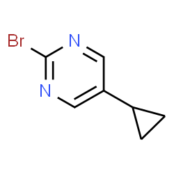 2-溴-5-环丙基嘧啶结构式