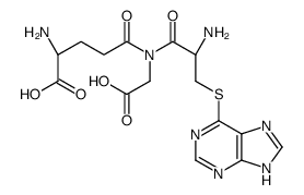 S-(6-purinyl)glutathione structure