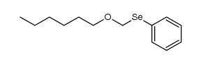 ((hexyloxy)methyl)(phenyl)selane Structure