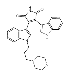 双吲哚基马来酰亚胺VII结构式