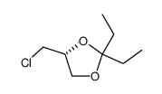 (R)-4-Chloromethyl-2,2-diethyl-[1,3]dioxolane结构式