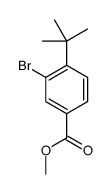 3-溴-4-叔丁基苯甲酸甲酯结构式