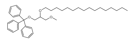 ((2-(hexadecyloxy)-3-methoxypropoxy)methanetriyl)tribenzene结构式